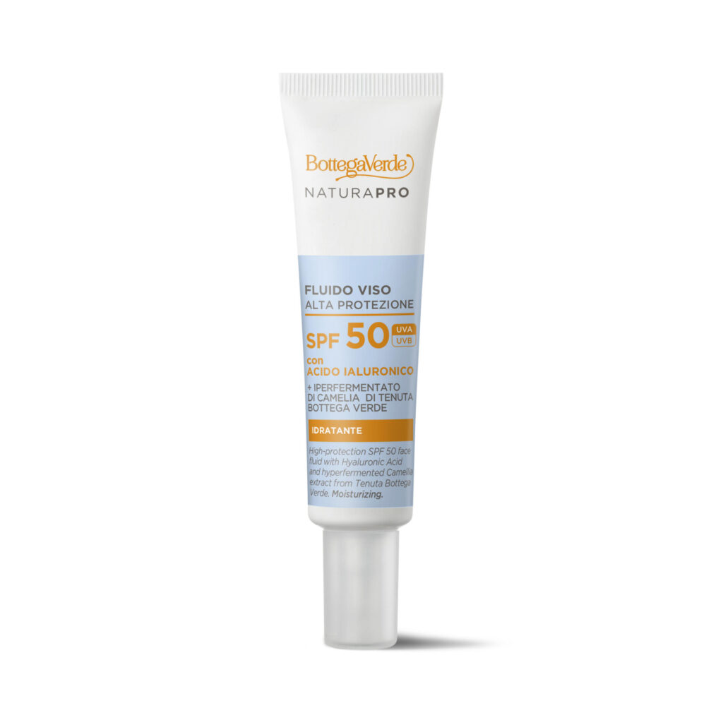 BOTTEGA VERDE SOL - NATURA PRO - VLAŽILNI FLUID ZA OBRAZ SPF50 25ML VISOKA ZAŠČITA