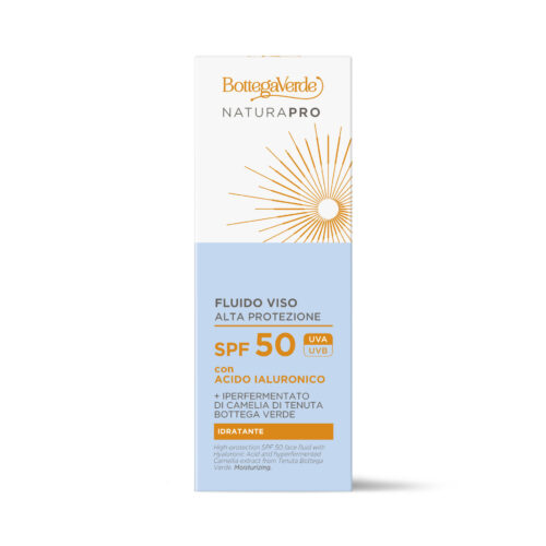 BOTTEGA VERDE SOL - NATURA PRO - VLAŽILNI FLUID ZA OBRAZ SPF50 25ML VISOKA ZAŠČITA