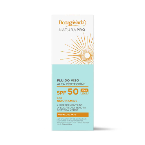 BOTTEGA VERDE SOL - NATURA PRO - POMIRITVENI FLUID ZA OBRAZ SPF50 25ML VISOKA ZAŠČITA