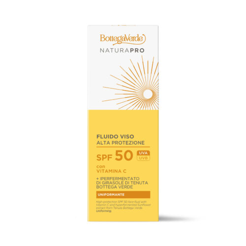 BOTTEGA VERDE SOL - NATURA PRO - URAVNALNI FLUID ZA OBRAZ SPF50 25ML VISOKA ZAŠČITA
