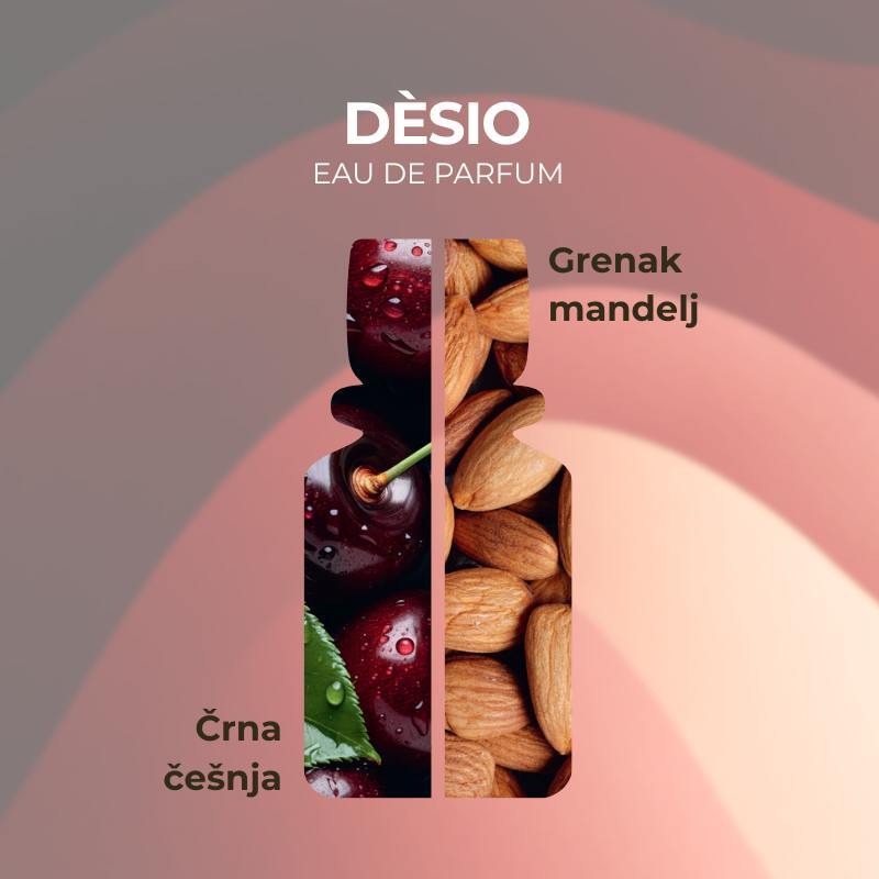 MOMENTI DI TOSCANA - DESIO - BLACK CHERRY & BITTER ALMOND PARFUMSKA VODICA EDP 50ML - slika 2