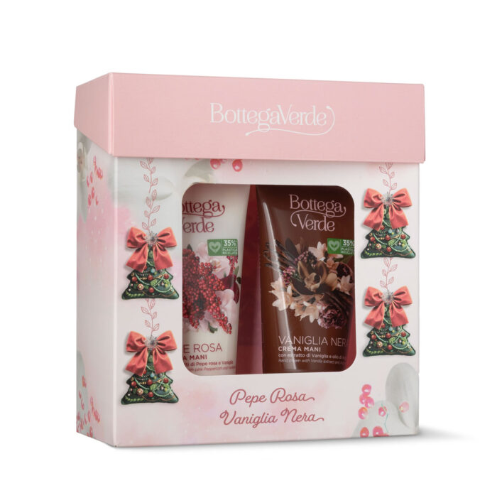 DARILNI PAKET - SET KREM ZA ROKE ČRNA VANILIJA IN ROZA POPER - slika 2