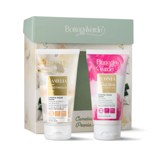 DARILNI PAKET - SET KREM ZA ROKE POTONIKA IN CAMELIA BOX