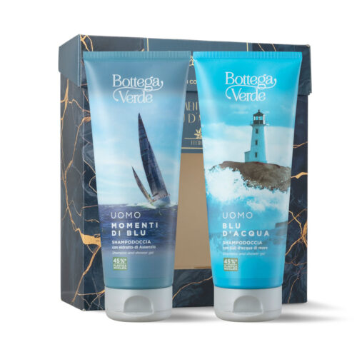 DARILNI PAKET - PRHANJE SET BLU ACQUA/MOMENTI DI BLU