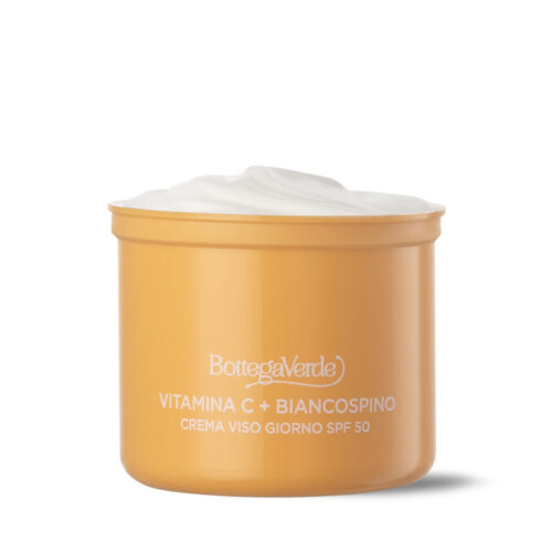 VITAMIN C+ IN IZVLEČEK GLOGA - DNEVNA KREMA ZA OBRAZ SPF50 50ML REFILL