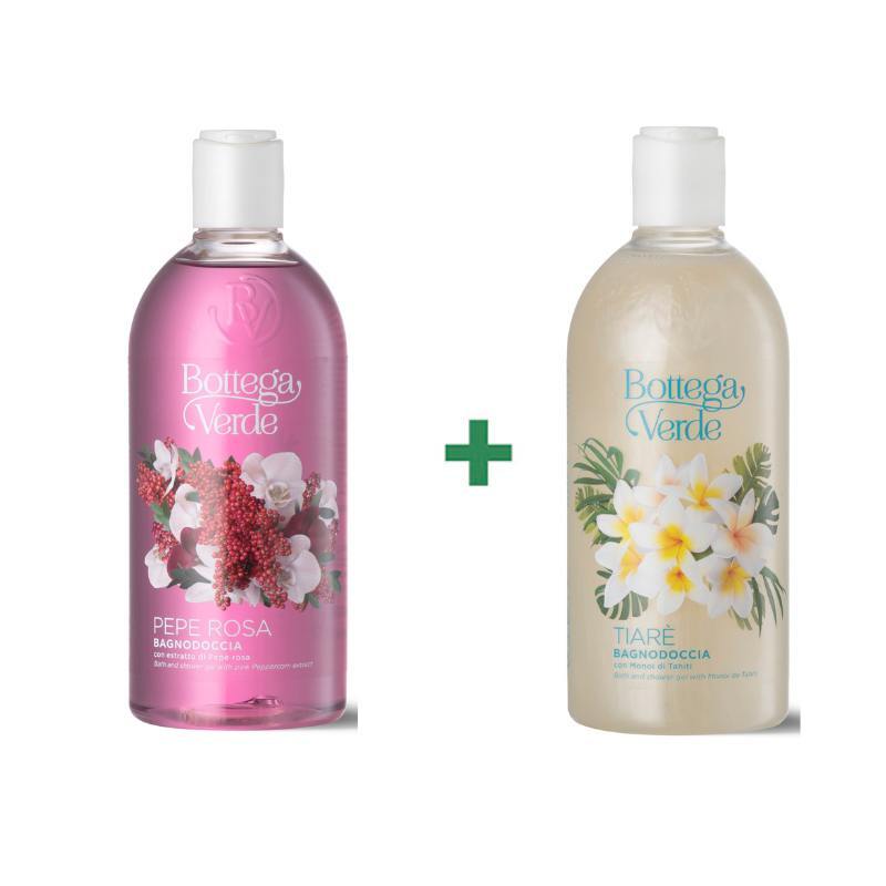 ROZA POPER IN TIARE GEL ZA PRHANJE IN KOPEL 400ML