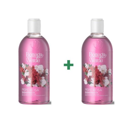 Roza poper - 2 v 1 prhanje in kopel 400ML 2 kos