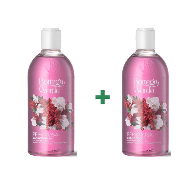 Roza poper - 2 v 1 prhanje in kopel 400ML 2 kos