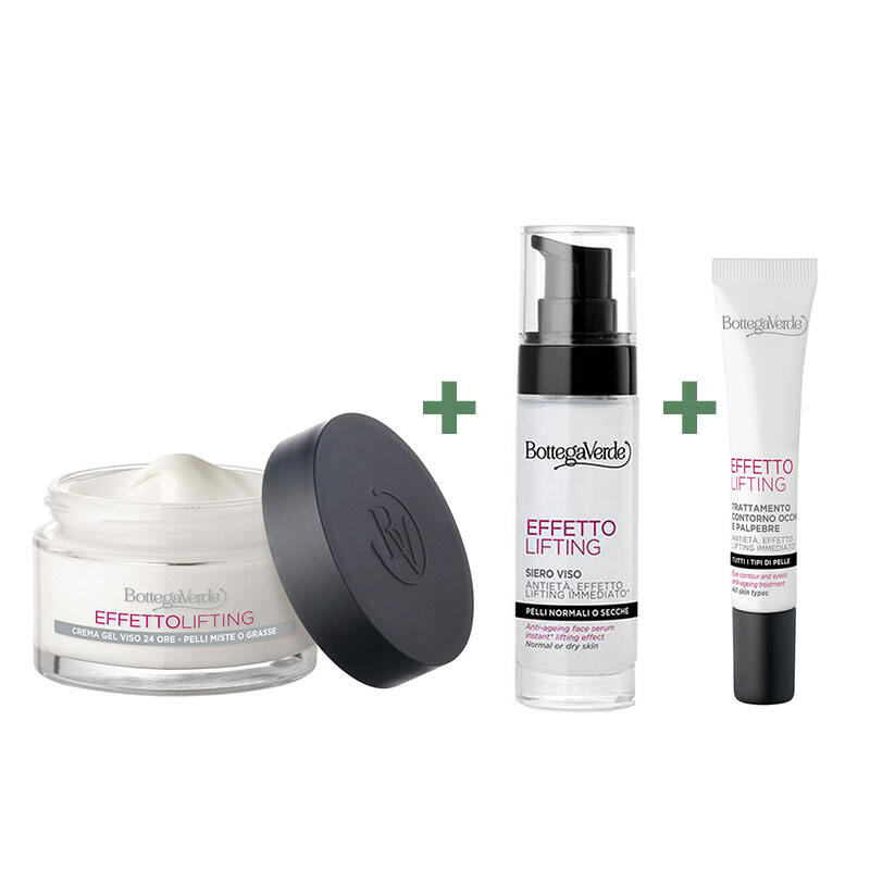 Set Lifting effect - Krema za obraz za občutljivo kožo 50 ML + Serum za obraz 30ML + Krema za konturo oči 15ML