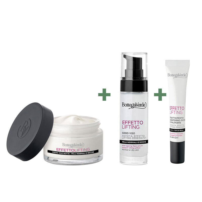 Lifting effect - Nočna krema 50ML + Serum za obraz 30ML + Krema za konturo oči 15ML