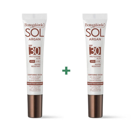 Set SOL- Argan krema za konturo oči SPF30 10ml visoka zaščita