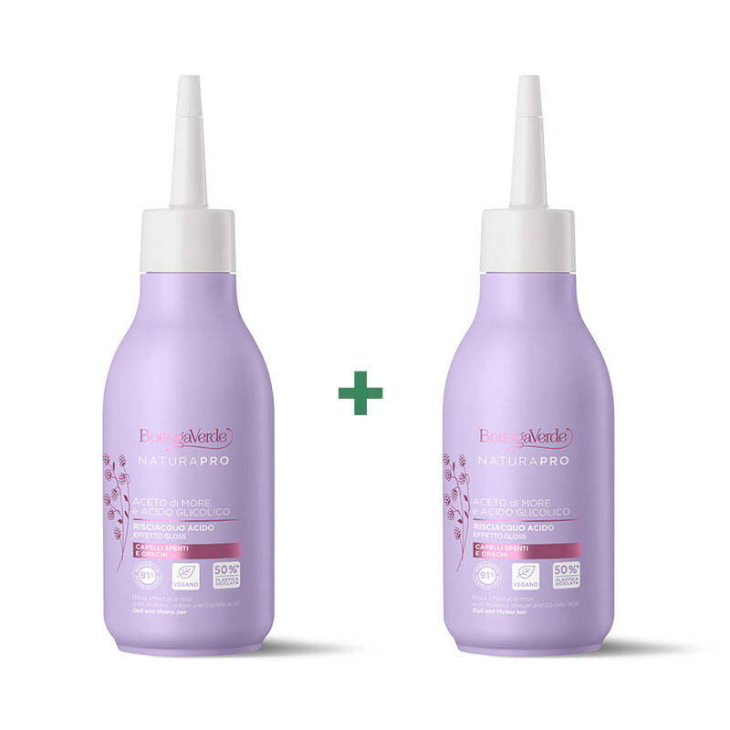 Set NATURA PRO – KISLINSKI TRETMA Z IZPIRANJEM ZA SIJOČE LASE 250ML