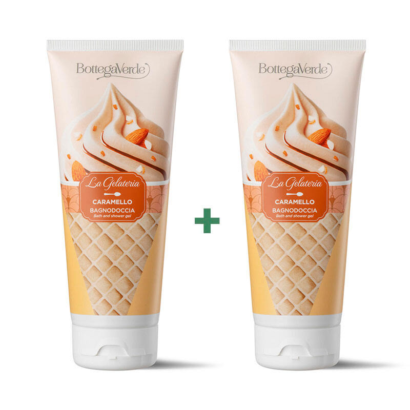 SET LA GELATERIA - KARAMELA - 2 V 1 PRHANJE IN KOPEL 200ML