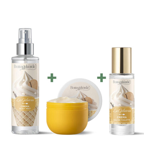 SET LA GELATERIA - CREMA - BODY MIST 150ML + KREMA ZA TELO 200ML + PROFUMINI 10ML